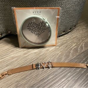 Stella and Dot Keep Collective bracelets and charms. EUC.